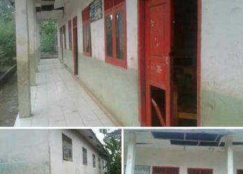 Gedung SDN 01 Desa Bumi Nabung Kondisinya Membahayakan KBM Siswa Duduk Dilantai