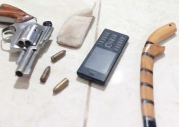 Bawa Senpi Rakitan dan Sajam, Seorang pria Nekat Melawan Polisi Saat Ditangkap