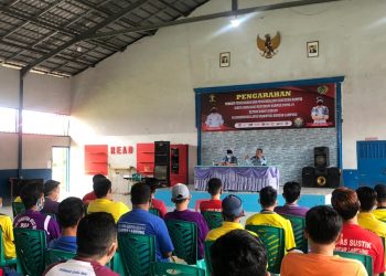 Lapas Kelas IIA Narkotika Balam Gelar Sosialisasi Pencegahan Ganguan Kantib dan Pencegahan Covi19