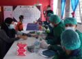Lapas Perempuan Kelas IIA Bandar Lampung Gelar Vaksinasi 300 Dosis Tahap Pertama