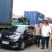 Bupati Musa Ahmad dan Kapolres Lamteng Langsung Melihat dan Membantu Evakuasi Fuso Yang Terguling
