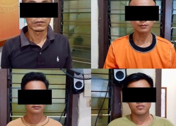 Empat Pria Diamankan Saat Pesta Sabu di Lampung Tengah, Polisi Sita Barang Bukti