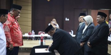 Plt. Bupati Lampung Tengah Lantik dan Kukuhkan Pimpinan BAZNAS Periode 2026–2031